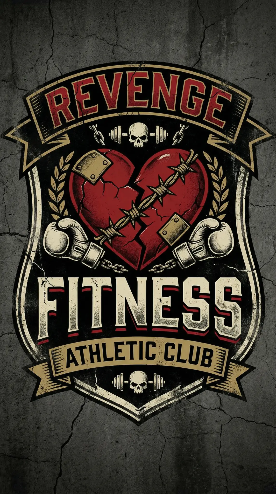 Revenge Fitness Badge Design